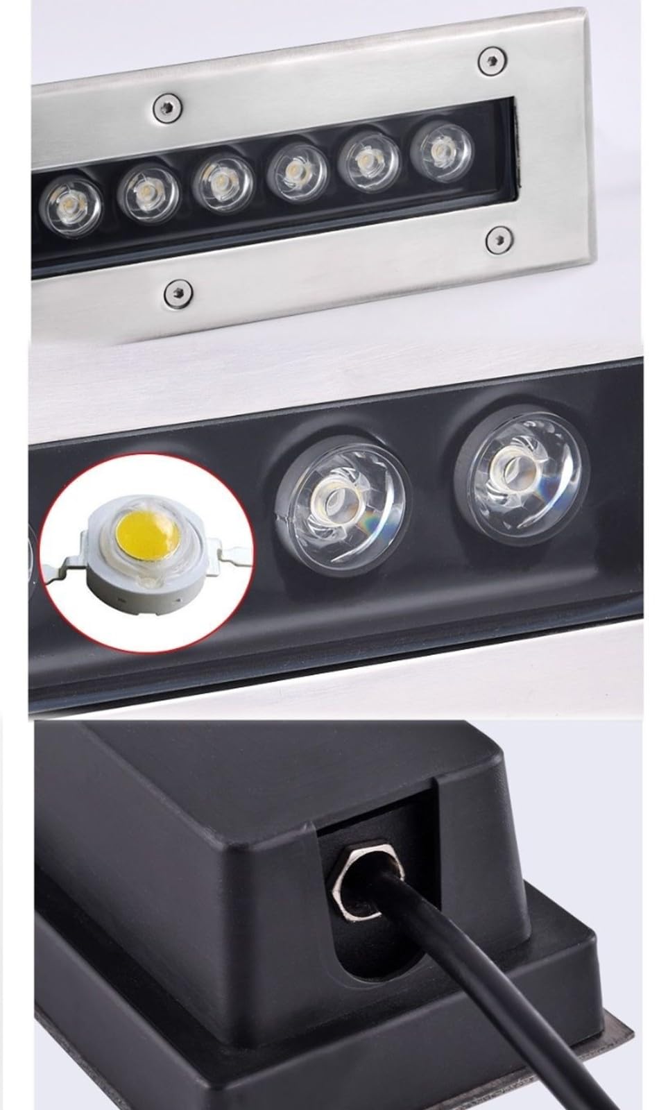 Segnapasso Led Esterno Esterno Luce Sotterranea A LED Faretti Da Incasso IP65 Impermeabile Per Patio Sentiero Iarda Vialetto Giardino Illuminazione Del Paesaggio Warm light,5W