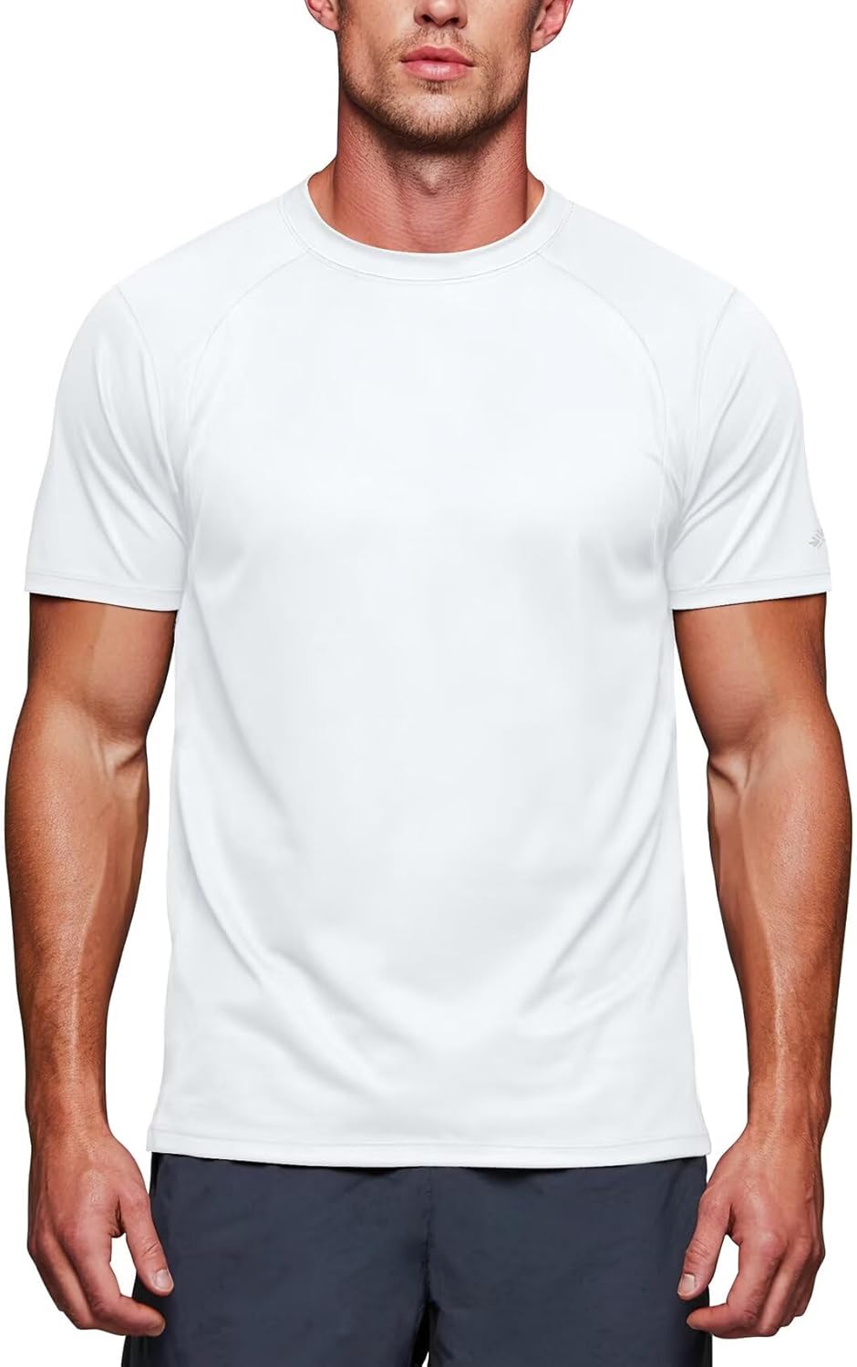 Zengjo Athletic T Shirts for Men,Quick Dry Gym Workout Running Sport Moisture Wicking Short-Sleeve Crewneck Tee