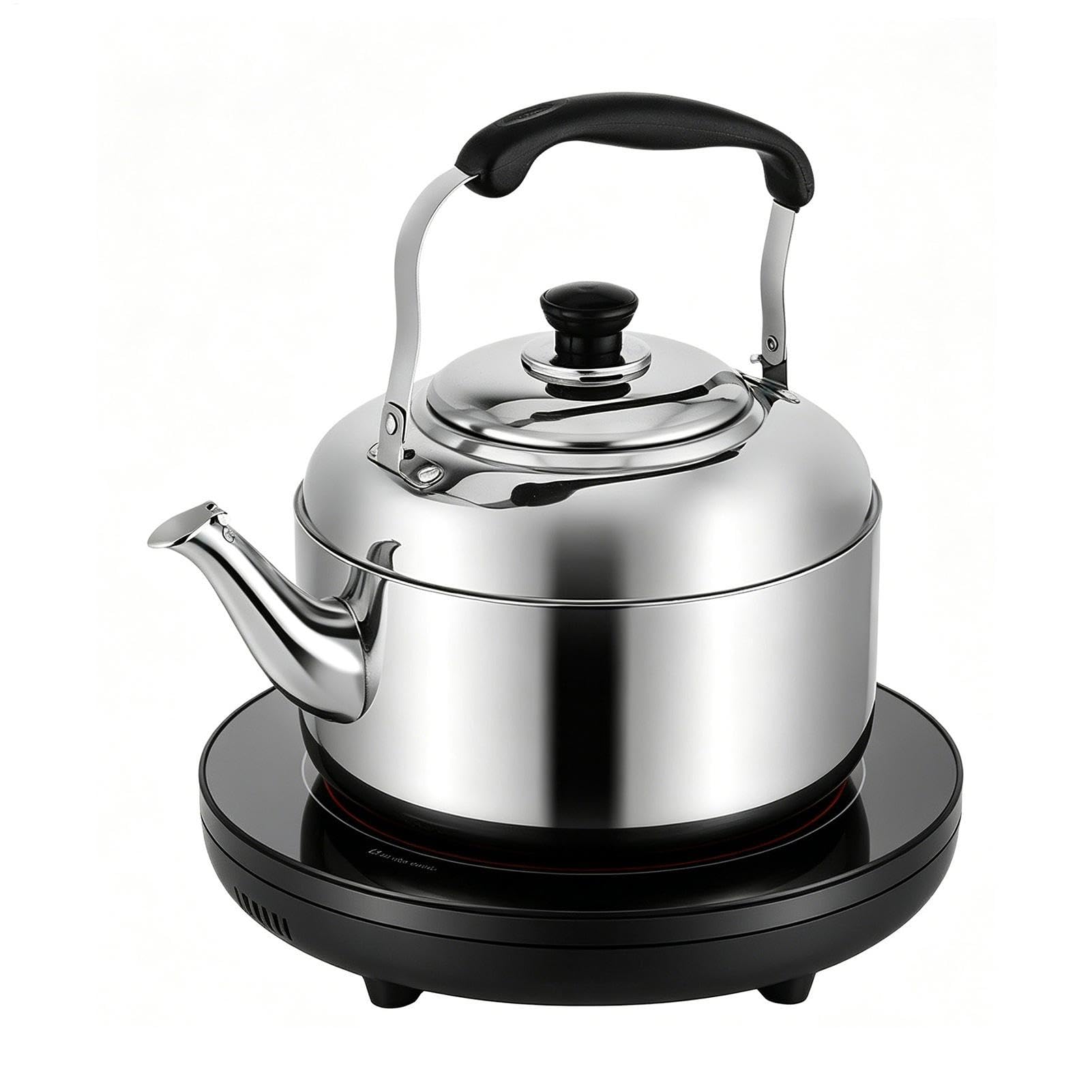 Théière sifflante inox anti-oubli pour intérieur extérieur