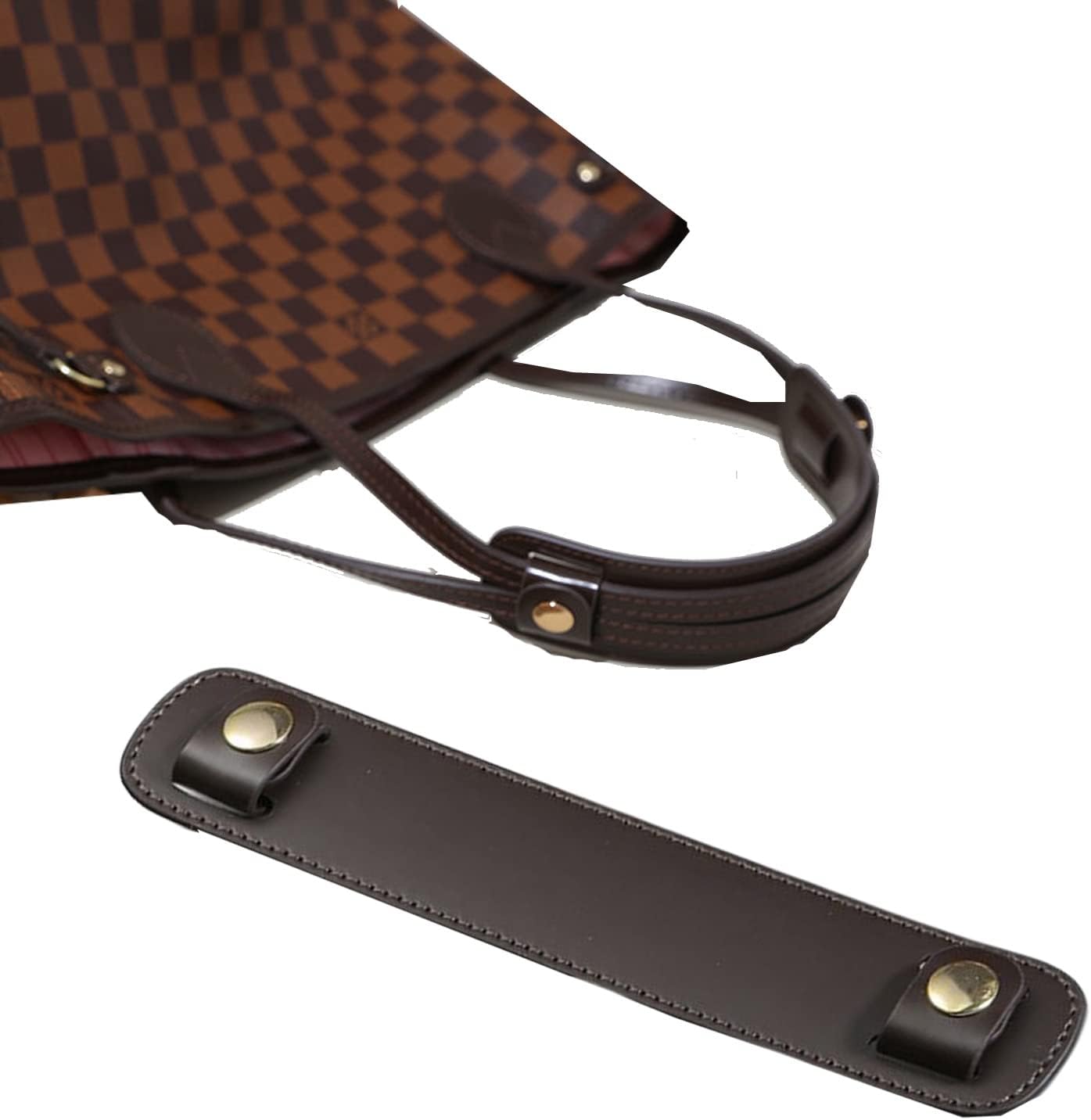 Lopsity PU Leather Shoulder Strap Pad,Detachable Soft Leather Strap Cover