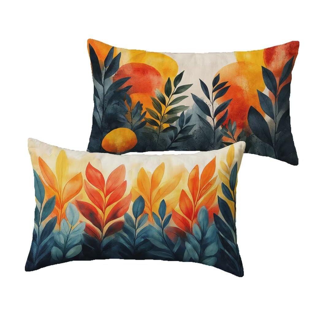 Coussin extérieur imperméable 40x70 bohême taie oreiller velours pour canapé
