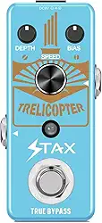 Stax Pedal De Guitarra Harmônico-Tremolo, Tremolo Com Modulação Polarização, Efeito Trelicóptero, Modos Velocidade/Profundidade/Desvio Verdadeiro