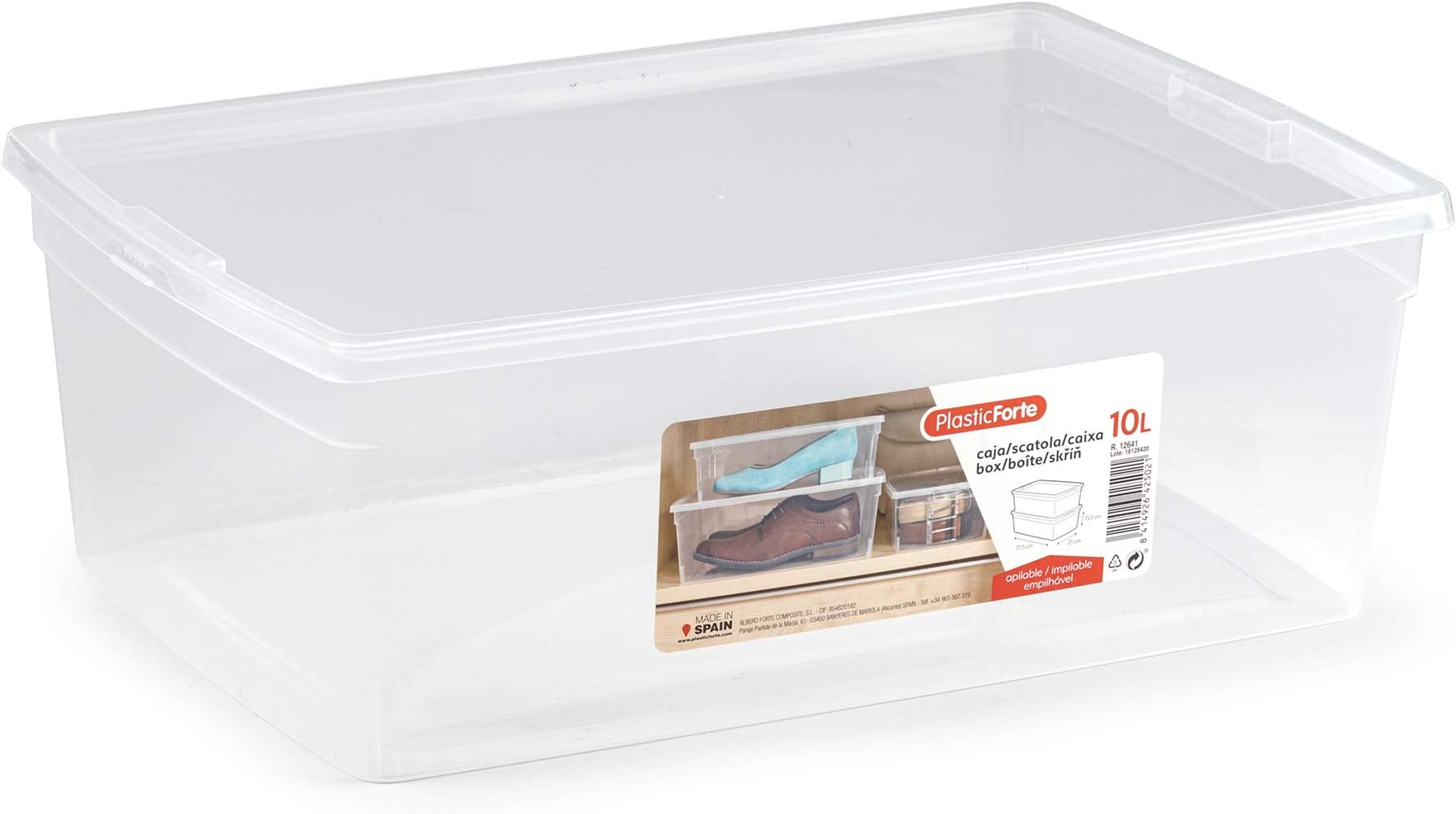 Plastic Forte shoe box 10 l