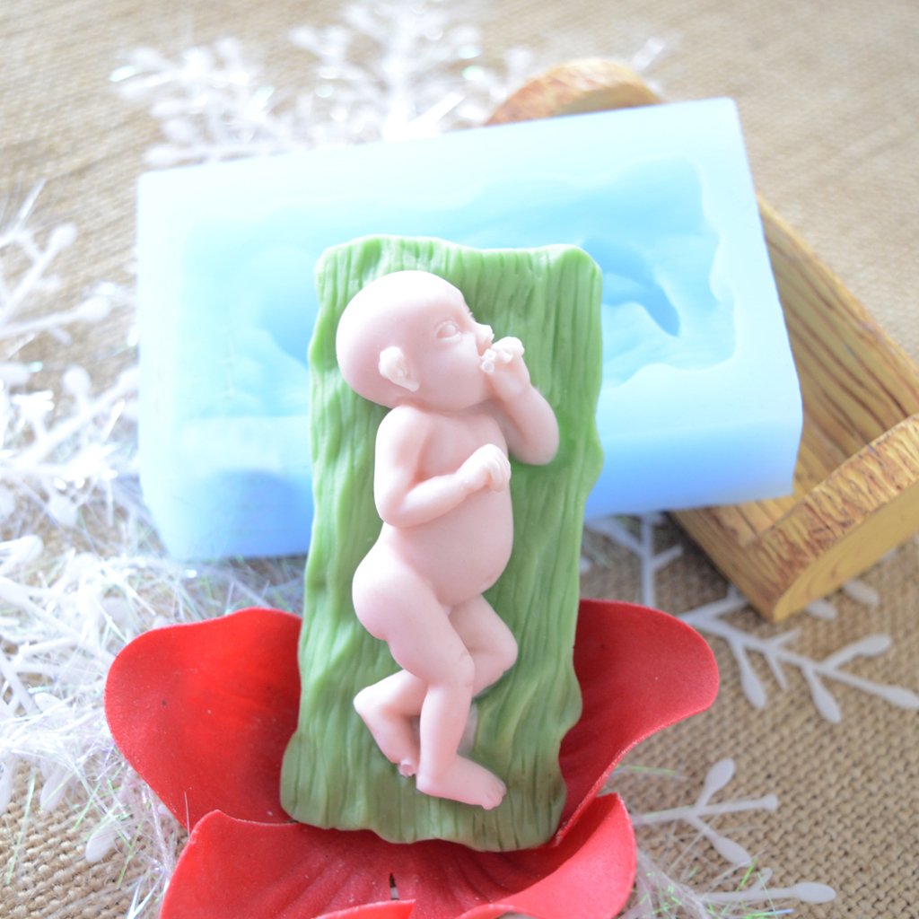 Sleeping Baby Shape Silicone Clay Mold Mould for Fondant Cake Decorating-picture-30