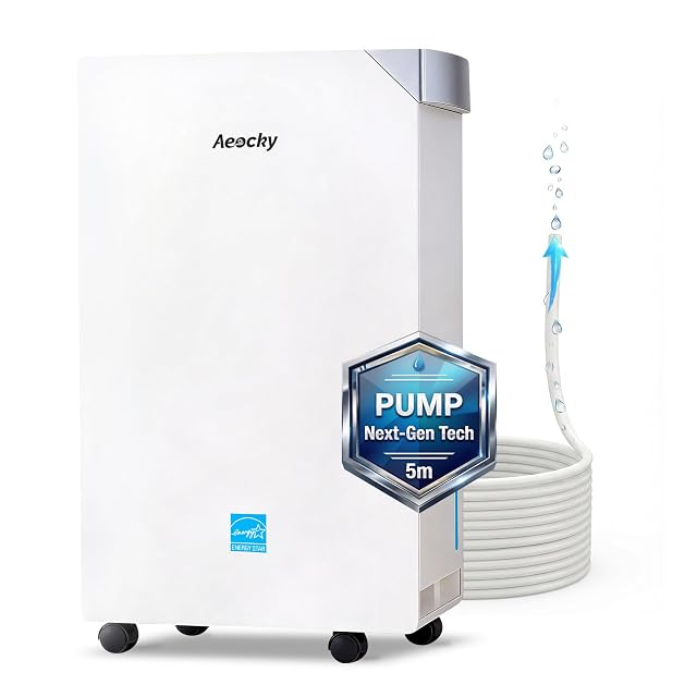 Aeocky Direct AEOCKY Dehumidifier with Pump Up to 16.5ft Energy Star Most Efficient 2025