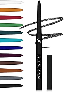 Lápiz delineador de ojos negro con purpurina,...