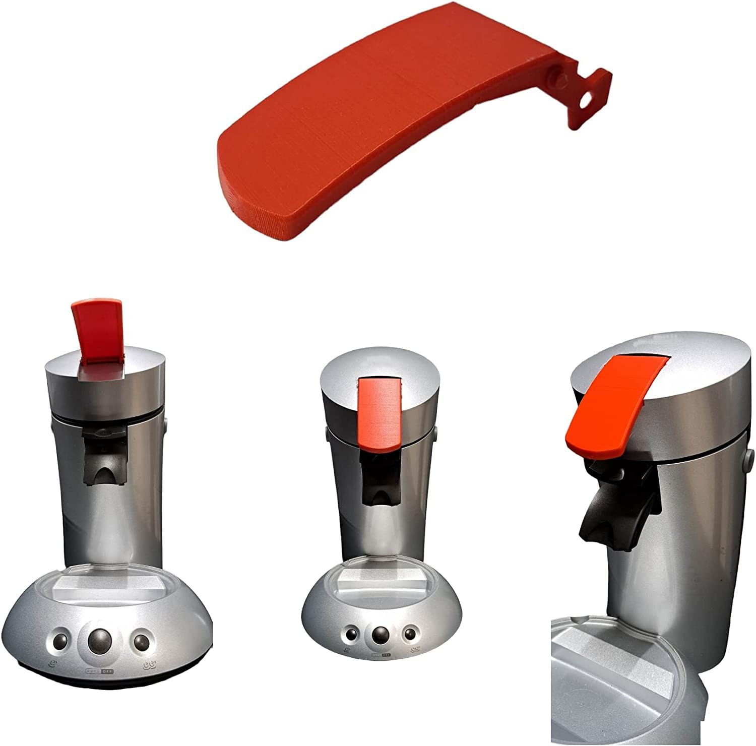 Levier Couvercle Rouge Pour Machine à Café Philips Senseo - Pièce De Rechange Plastique