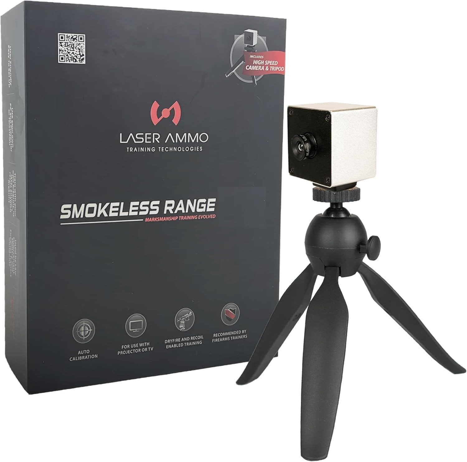 Laser Ammo Smokeless Range® Shooting Simulator & Marksmanship Training Software | Portable Indoor Practice System with 10 Built-in Drills for Accuracy, Speed & Skill Development