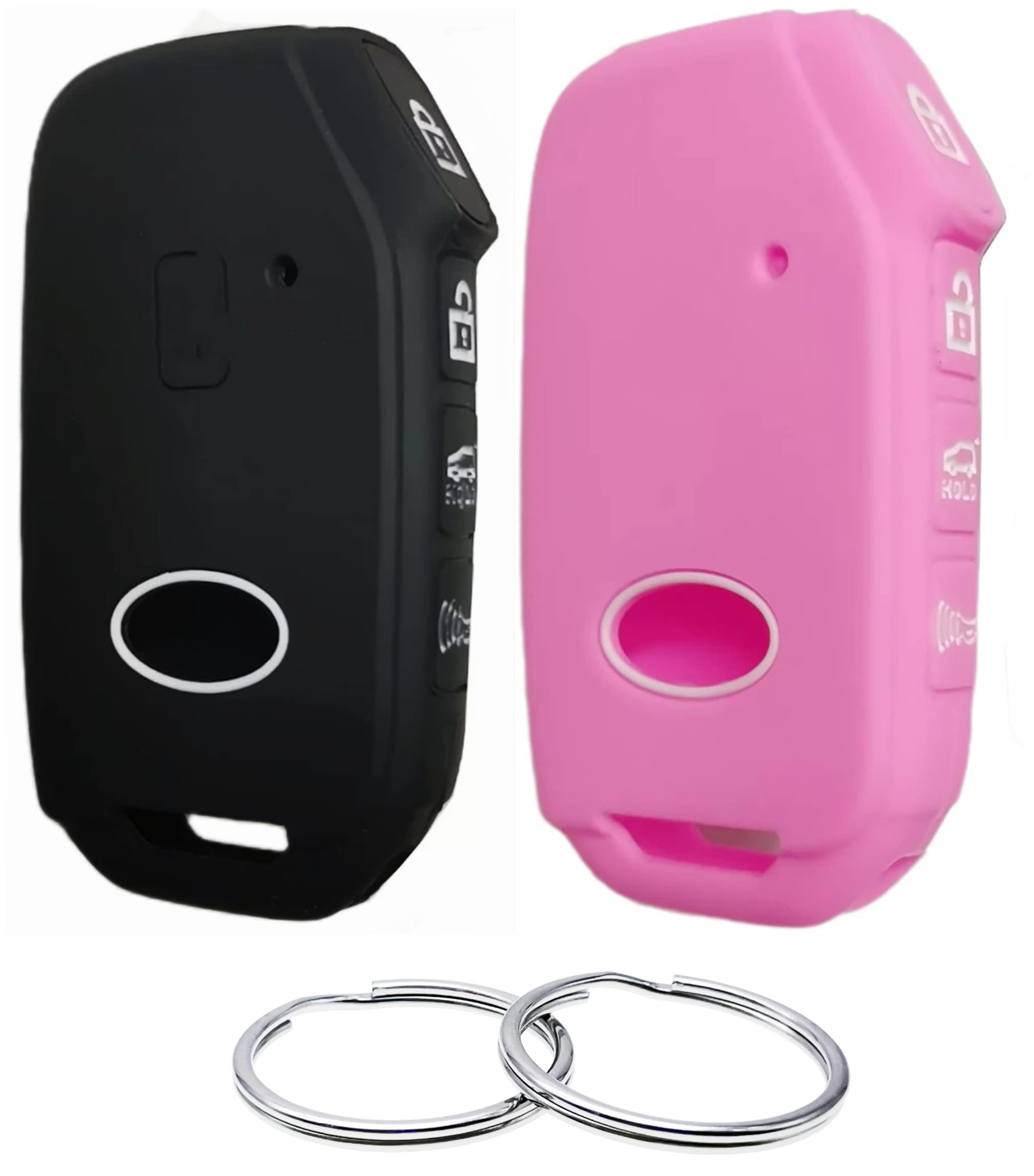 Funda de silicona Kia Forte K5 Sorento protector de llave inteligente negro 7