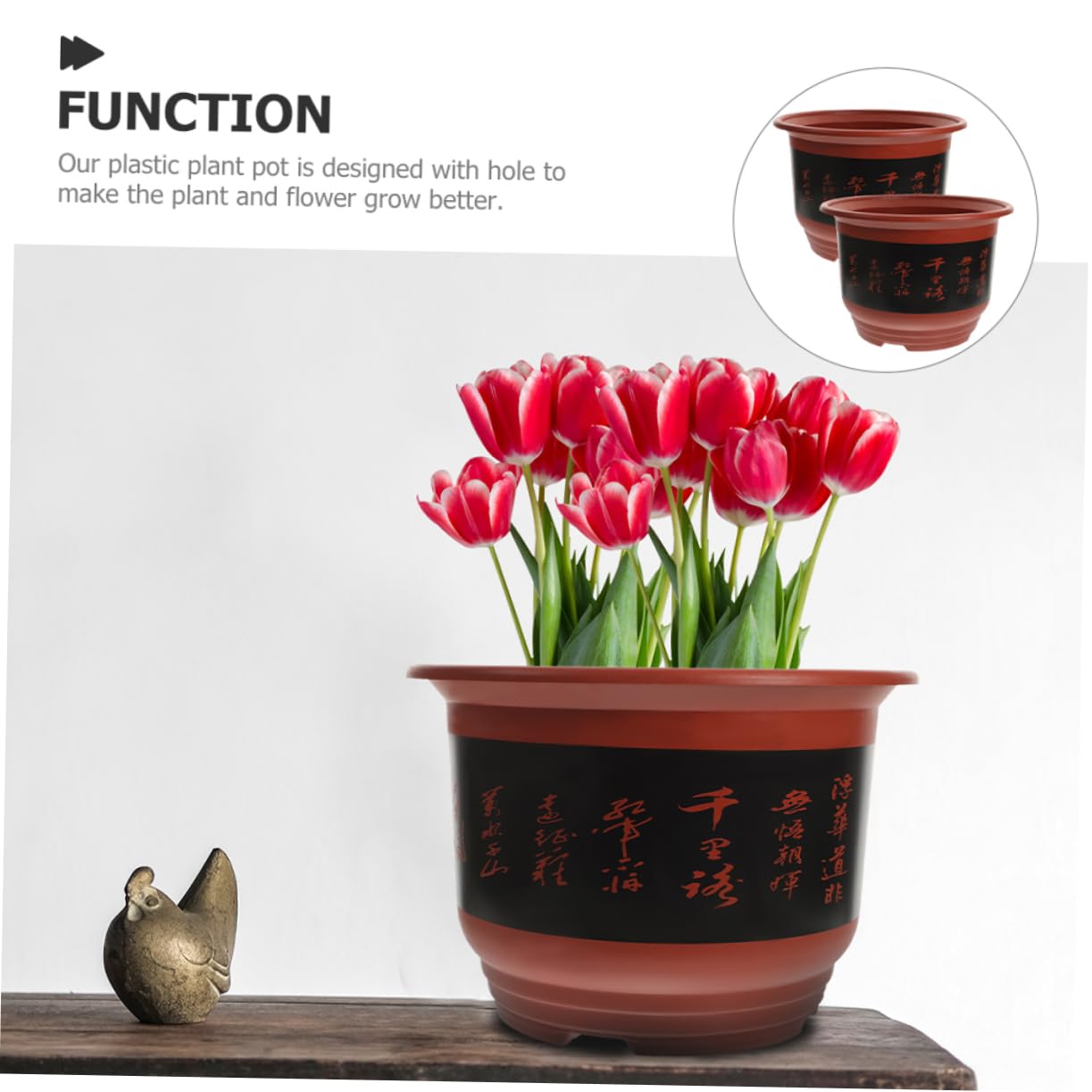 Toddmomy 2 Pièces Lot de Pots à Orchidées Plastique Jardinière de Fleurs pour Intérieur avec Drainage Optimal pour Décoration Printanière et Jardinage de Plantes Vertes