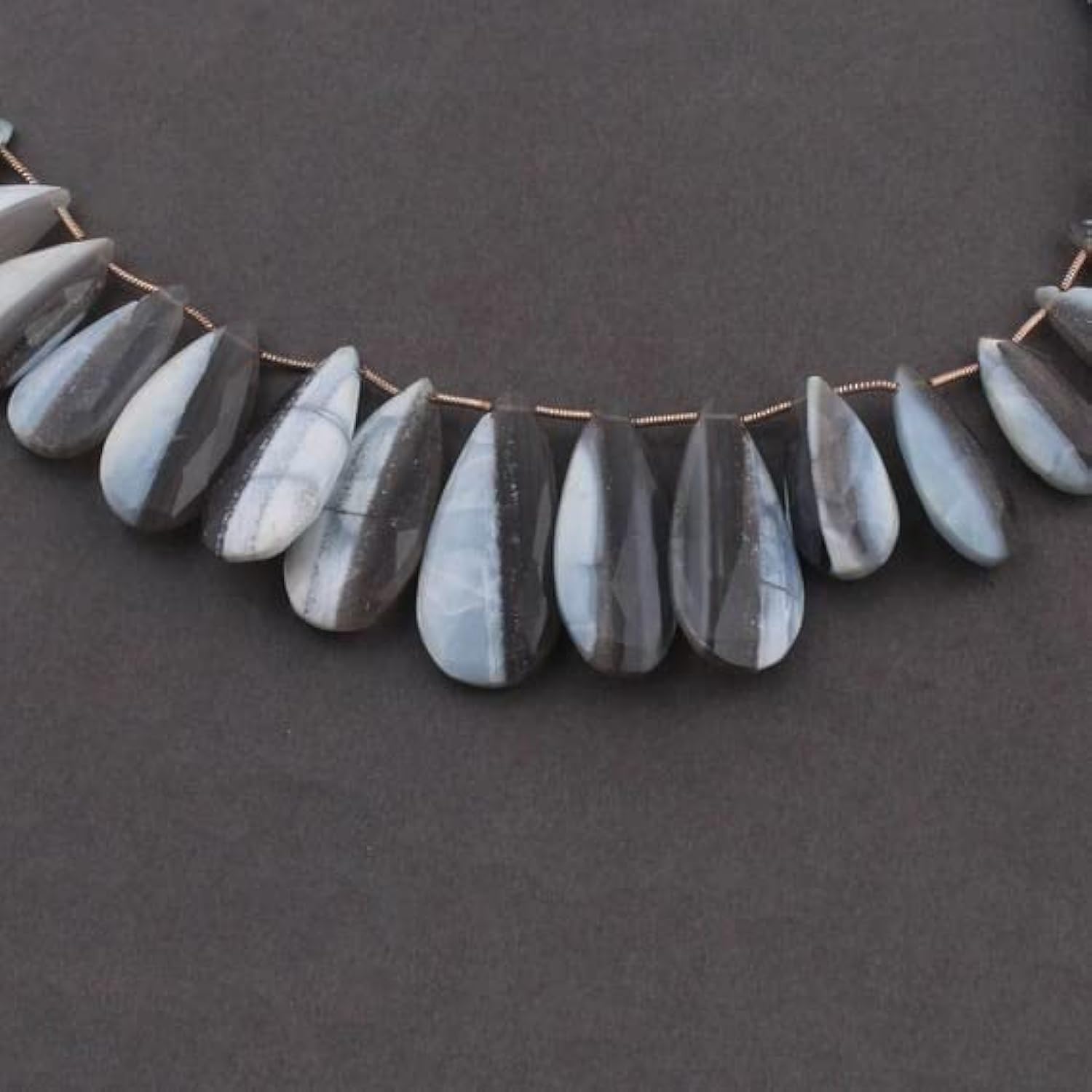 Perle opale boulder facettée goutte poire 22mm-36mm pour fabrication bijoux