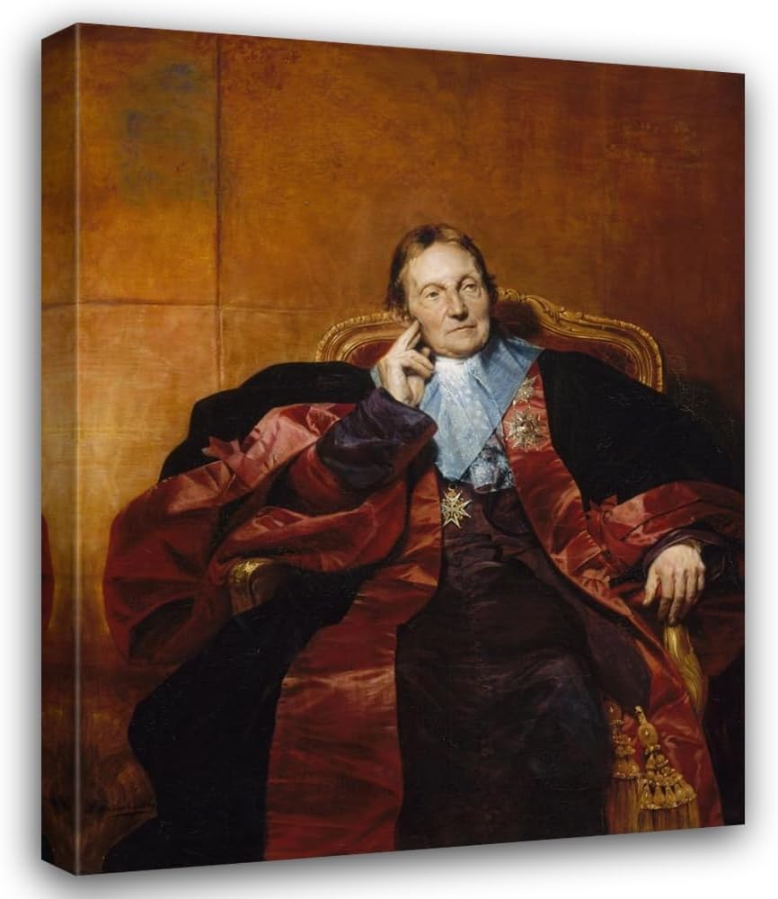 ArtDirect Marquis de Pastoret (1829) Custom Framed Art Print Giclee Print or Canvas Options with Various Sizes and Customization by Paul Delaroche