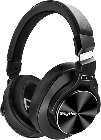 Wireless Active Noise Cancelling Headphones Bluetooth 5.0,Srhythm NC75 Pro Over-Ear Headset with CVC8.0 Mic,Fast Charge,Hi-Fi,40 Hours Playtime for all Bluetooth Devices