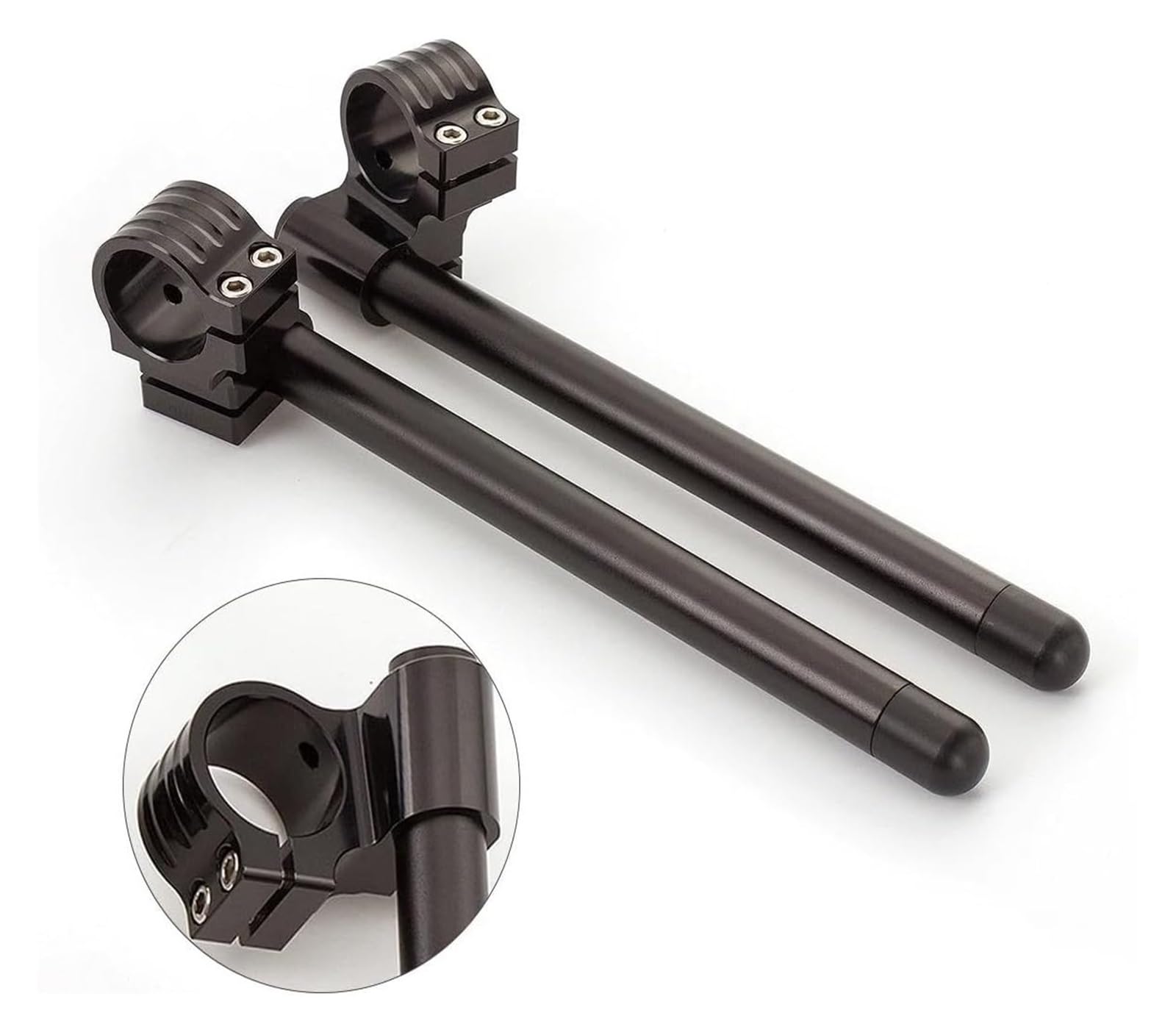 Kit Elevador De Manillar Universal para Motocicleta 31 33 35 36 37 41 43 45 47 50 Y 51 Mm con Abrazadera para 7/8" 22 Alzas Manillar Motocicleta