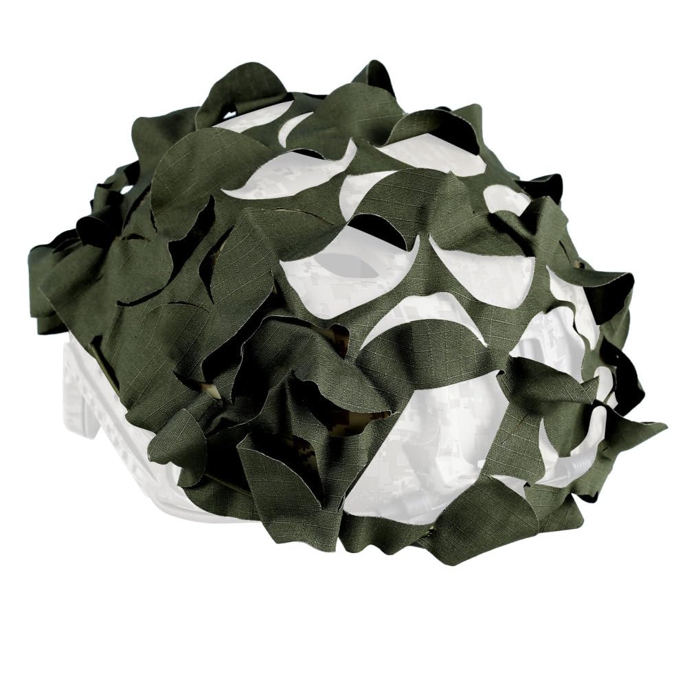 Helmet Covers, 1/ 2Pcs Sport Helmet Clothes Adjustable Multi Helmet Meshes for Paintball Hunting Shooting