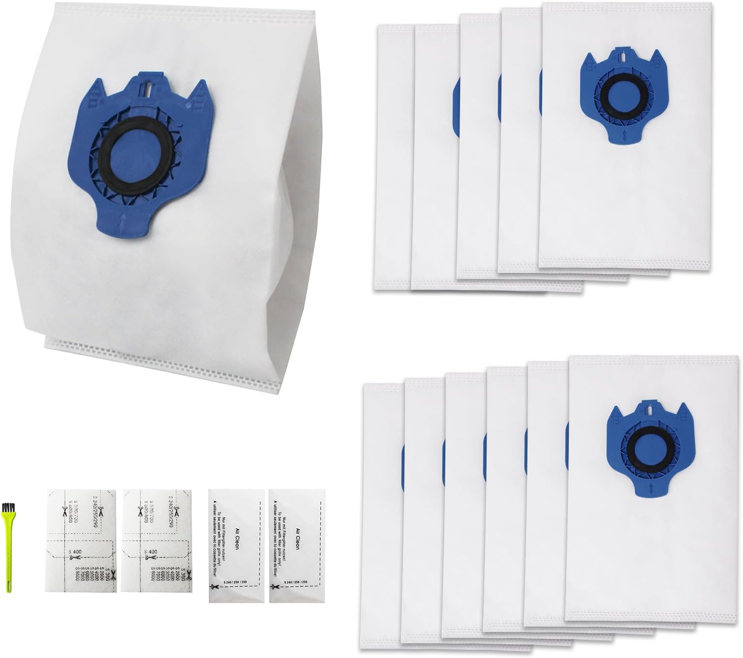 Lot De 12 Sacs + 1 Filtre HEPA Pour Aspirateur Miele GN (C2, C3, S5000, S8000) - Pièces De Rechange