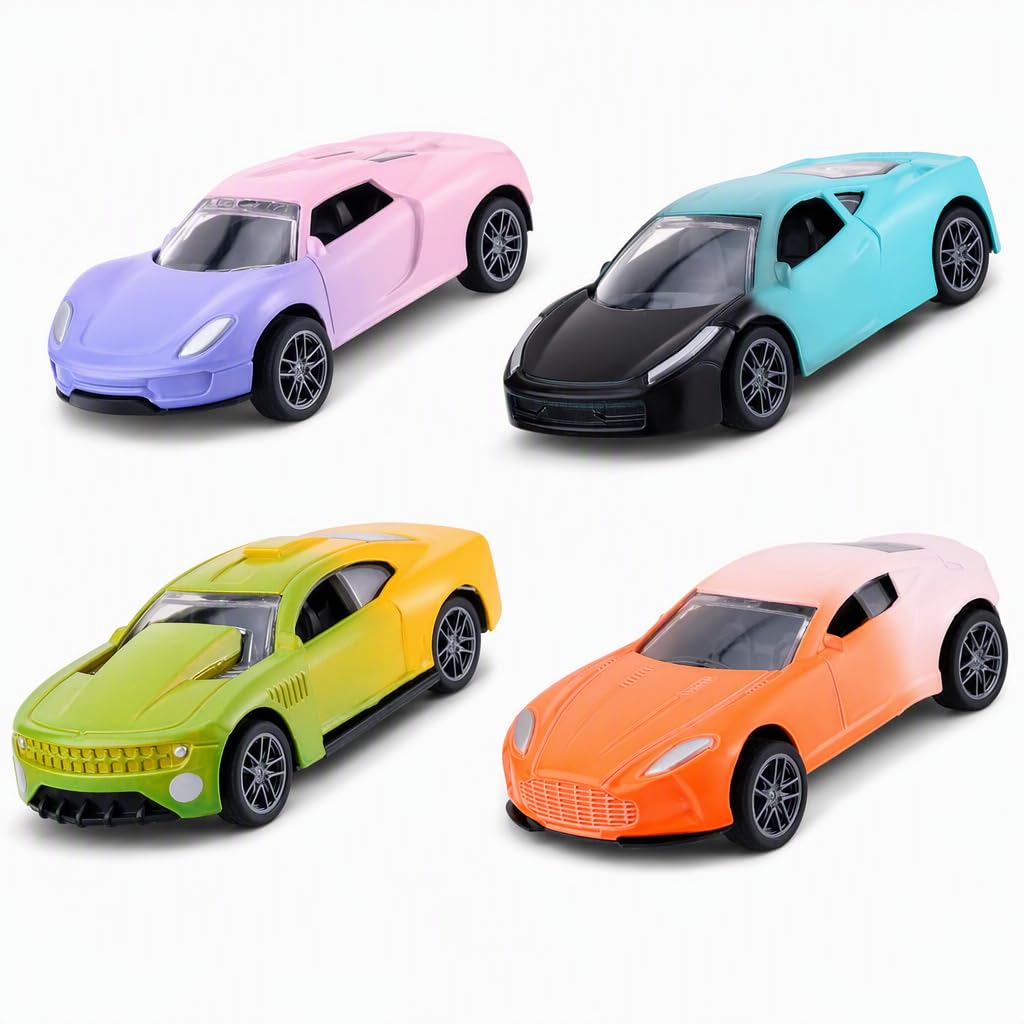 Kuwuarg 4Pcs Colour Changing Cars, Bath Toys, Colour Changing Cars