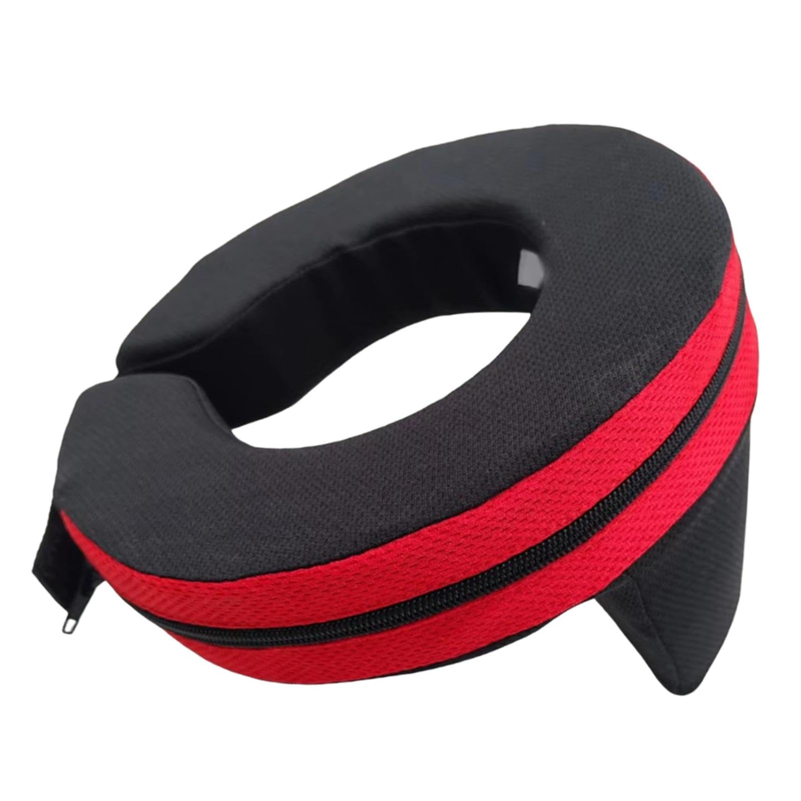 Collare Protettivo per Kart Tutore Da Corsa Protezione Dagli Urti Rinforzo Collo Supporto Traspirante con Design Ergonomico Adatto per di Tutt, Adulto Rosso