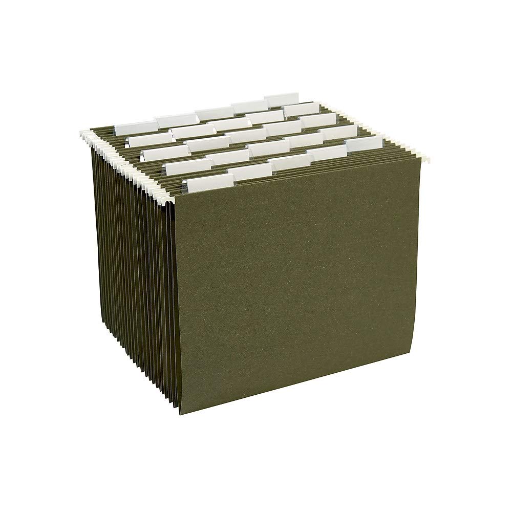 Pastas Suspensas Staples - 100% Recicladas 5 Abas 25 Unidades