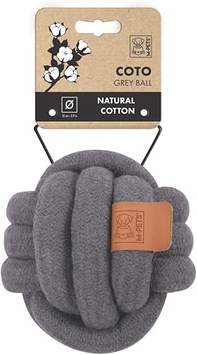 M-Pets Coto Ball Dog Toy, Medium, Grey