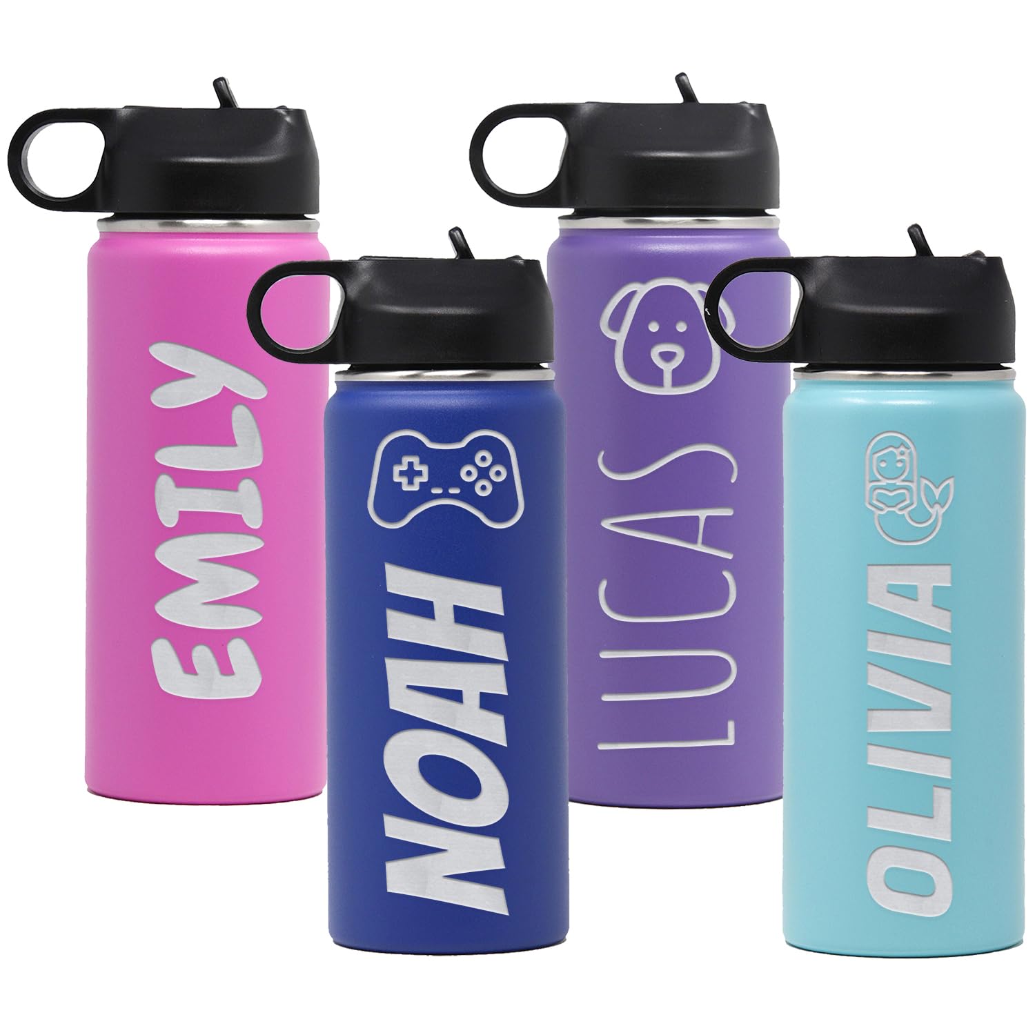 Amazon.com: Personalized Insulated Stainless Steel Water Bottle for ...