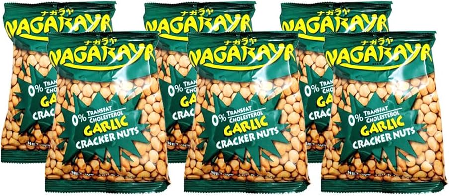 cracker nuts (garlic flavor) - 5.6oz [6 units] (731126104166)