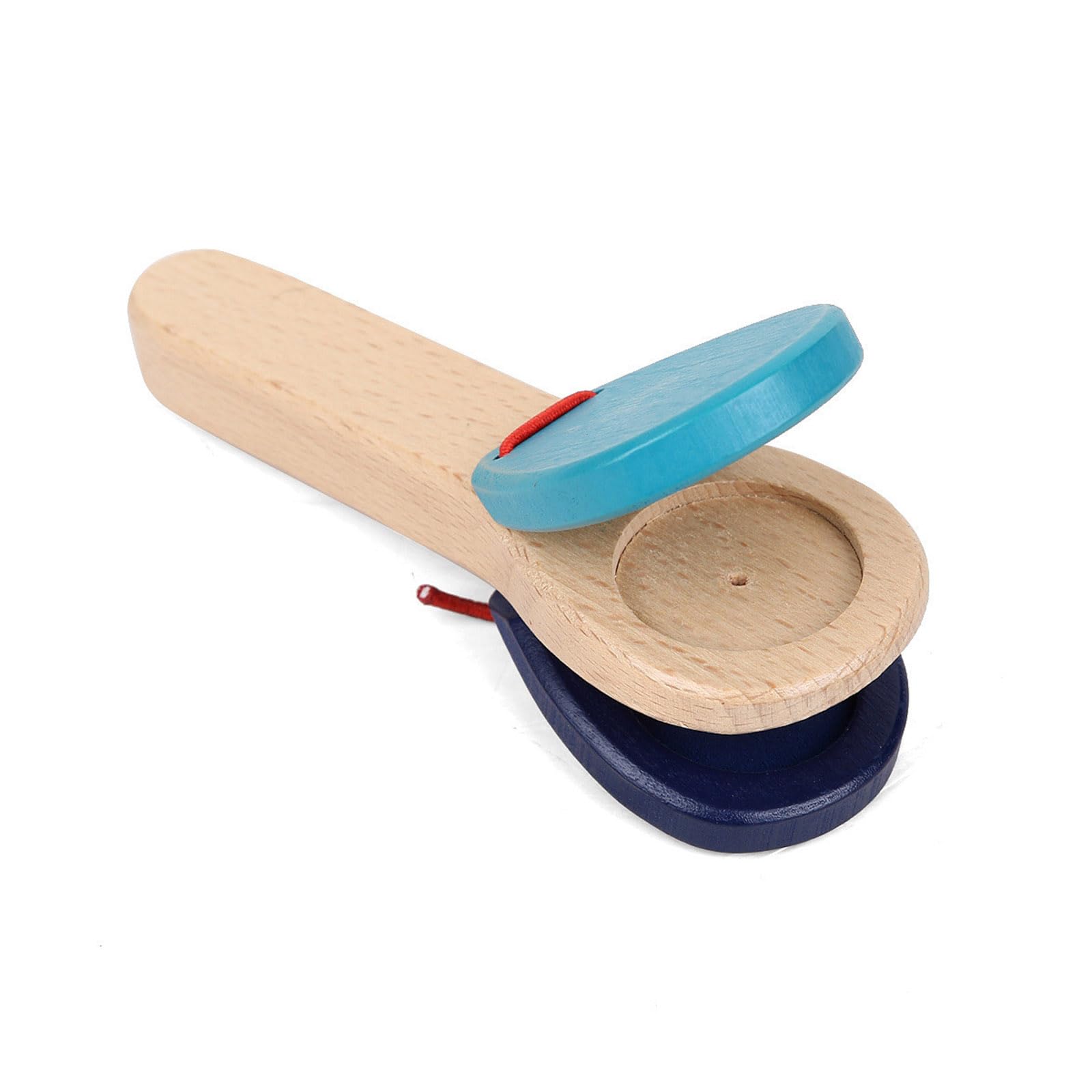 Holz Finger Kastagnetten Musikinstrument, Finger Kastagnetten Klöppel, pädagogisches Musik Percussion Spielzeug für Musikzimmer, Kinder, Rhythmus Instrument