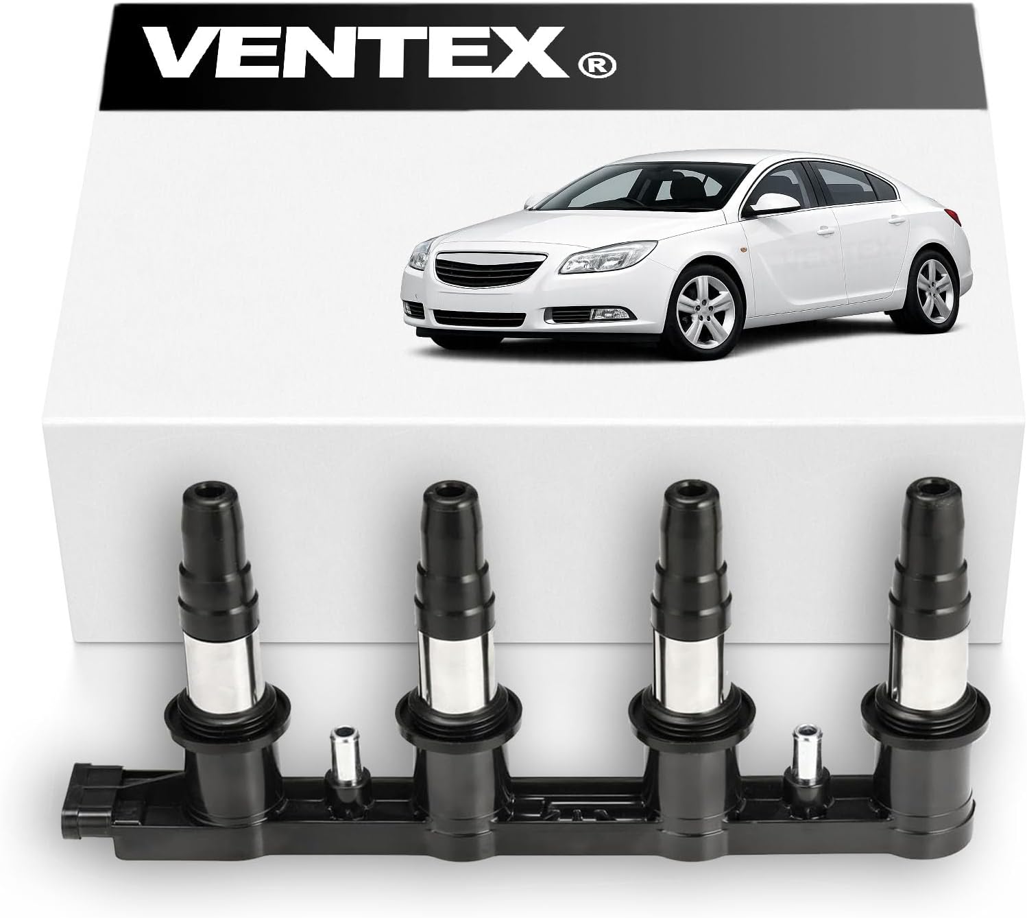 VENTEX® Ignition Coil Pack VXS1702 Compatible with Vauxhall Insignia 1.8 Astra 1.6 Turbo 7-Pin