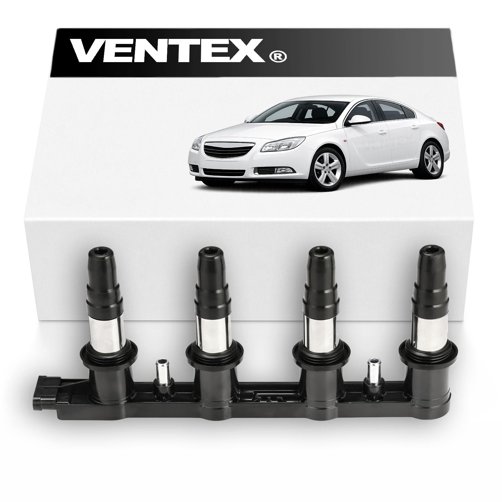 VENTEX® Ignition Coil Pack VXS1702 Compatible with Vauxhall Insignia 1.8 Astra 1.6 Turbo 7-Pin