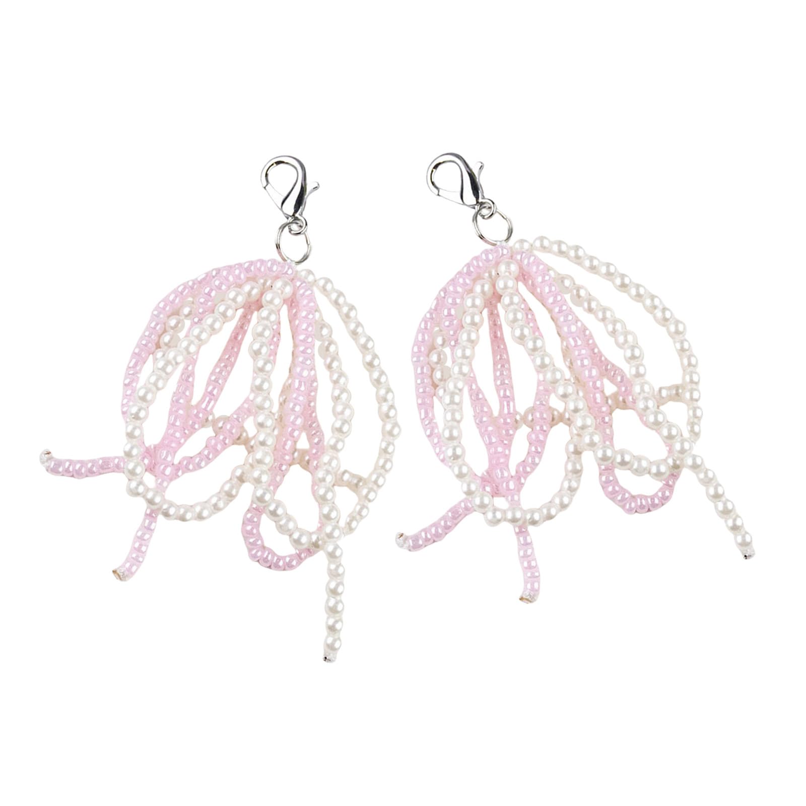 NEWFT 2 PCS Stylish Bowknot Shoe Pendant Bowknot Pendant Shoe Charm Modern Bag Pendant Elegant Bowknot Keyrings for Shoe
