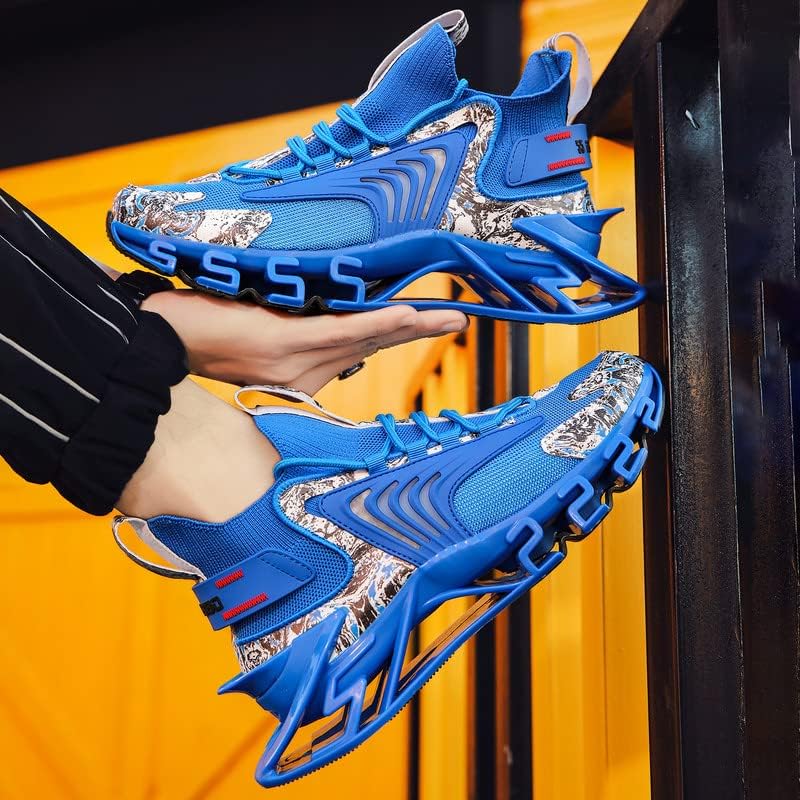 Image of Sneakers Shoes for Men Running Shoe Mens Trail Air Fashion Sport Man Athletic Men's Basketball Walking Casual Hiking Male Black White Blue Size Runner Breathable Women Boys Kids