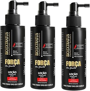 Tratamento Acelera Crescimento Capilar - 3x Loção Força com Pimenta Bio Extratus