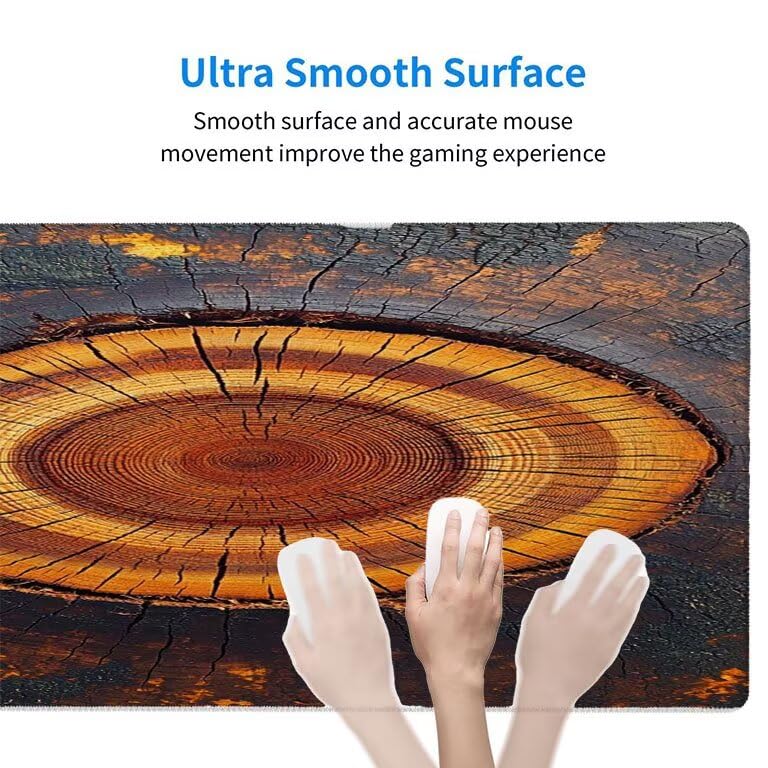 Tappetino Mouse Gaming XXL 1600 x 800 mm Tappetino Antiscivolo Sottomano Da Scrivania Per Mouse e Tastiera, Con Base In Gomma Antiscivolo, Lavabile, Mouse Pad Ruote degli alberi, Regalo per Uomo L-891
