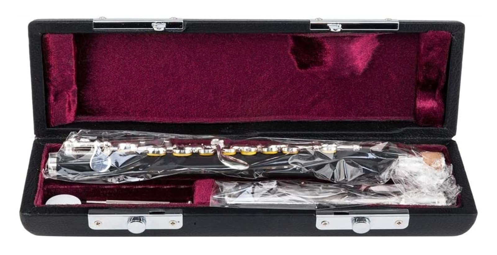 SHUNTIAN Piccolo C Key Cupronickel Half-Size Flute Silver Plated Body Material ABS Resin Student Flute