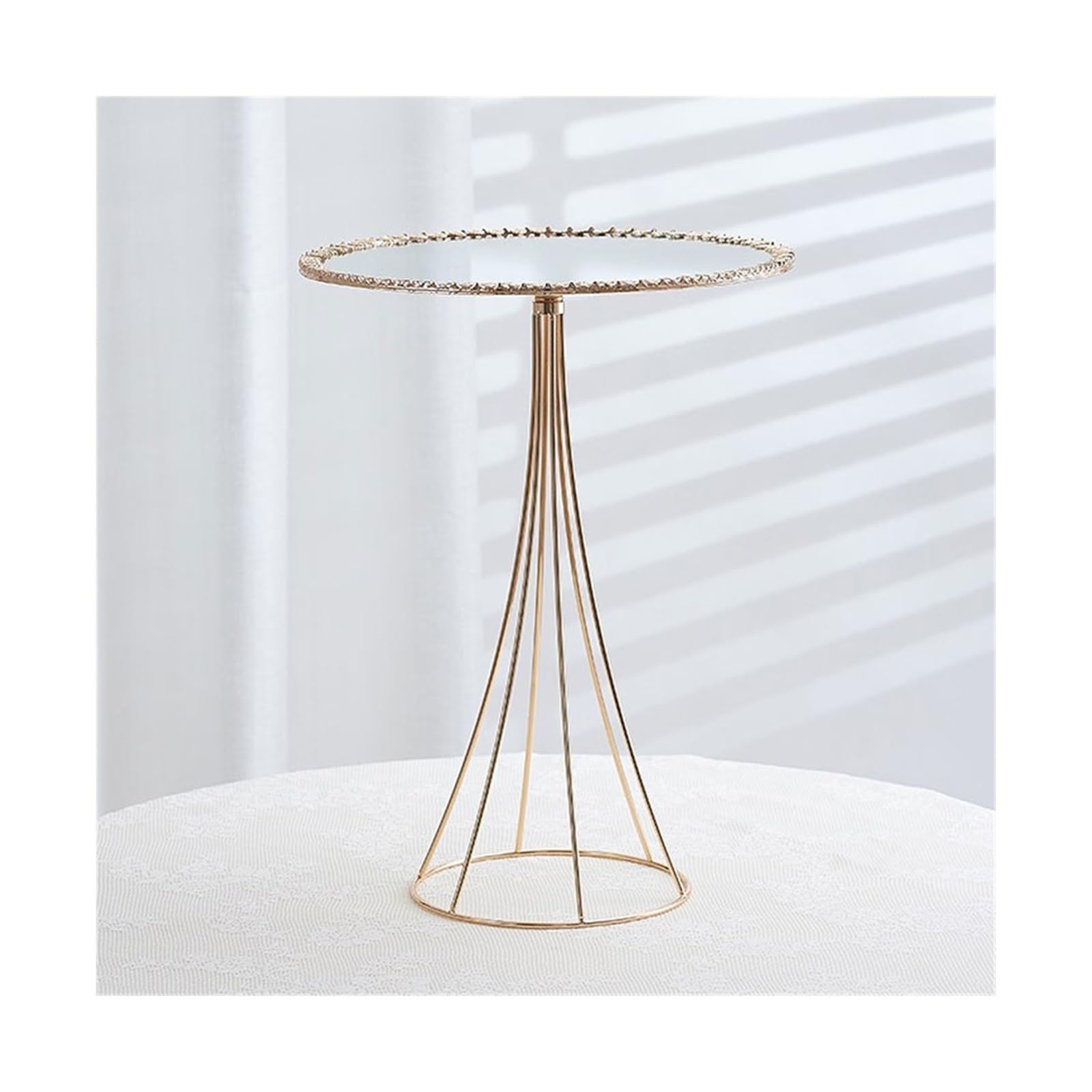 Présentoir À Gâteaux Table à desserts, support gâteaux, décoration de fête d'anniversaire(Gold,Grand)