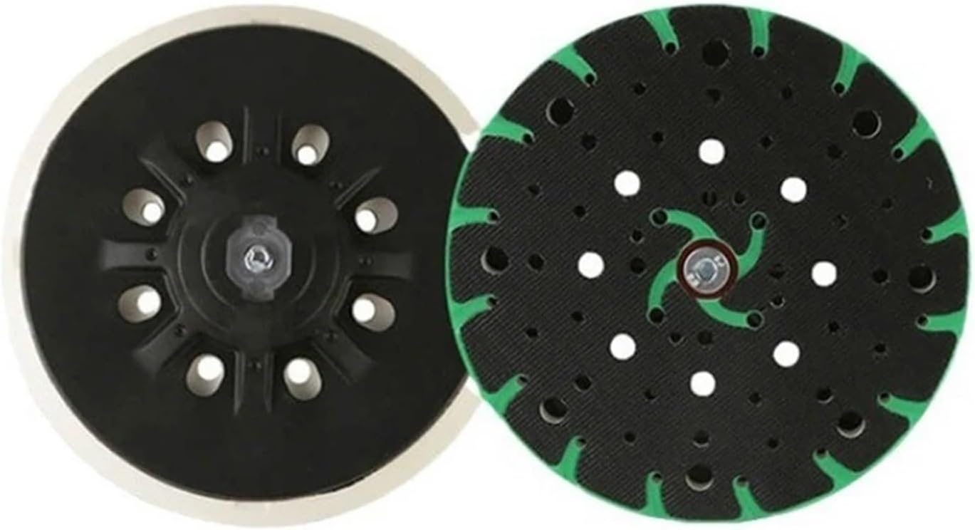 ZVHZQEMMT 6 Inch 150mm 17 Holes Grinding Disc for ETS 150/3 EQ 150/5 EQ Soft/Hard Sanding Pad Polishing Disc Lucky(Soft Sanding Pad)