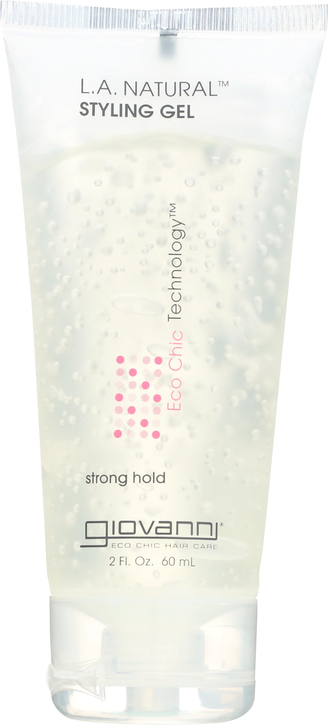 Giovanni L.A. Natural Styling Gel | Secures Shape With Extreme Hold | Shines Brilliantly With Surface Enhancers | Controls Frizz With Authority | 2 Oz