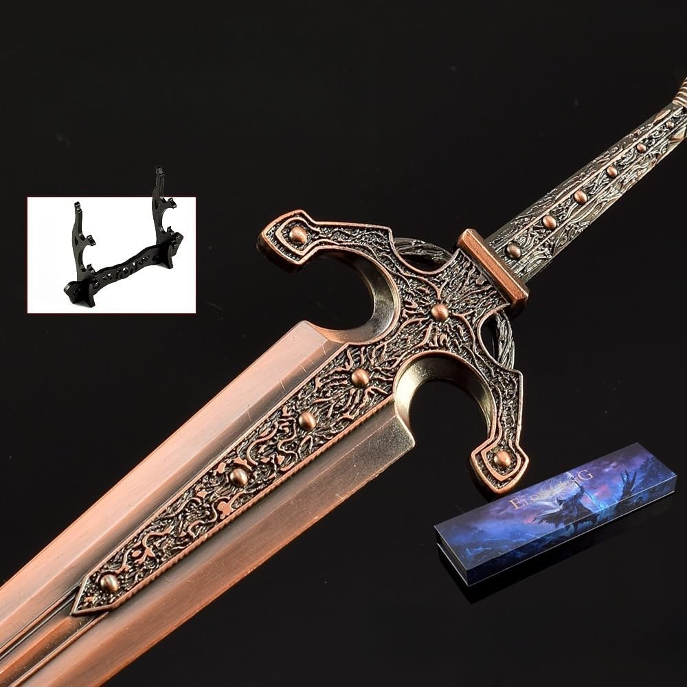 Superbuybox Game Elden Ring DLC Nightreign 12''30cm Ordovis's Greatsword Giftbox Martial Arts Game Collection Gift Desk Decor w/Display Stand - Image 6