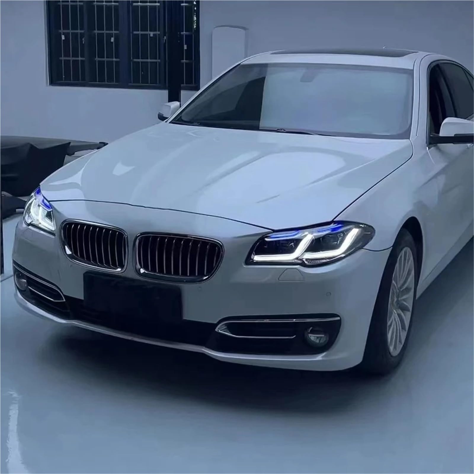 2 fari Anteriori per BMW F10 F18 2010-2017 M5 520i 520d 530i 530d Accessori Auto Luci Gruppo fari Anteriori Senza Funzione AFS (, Guida a Destra, 14-17)