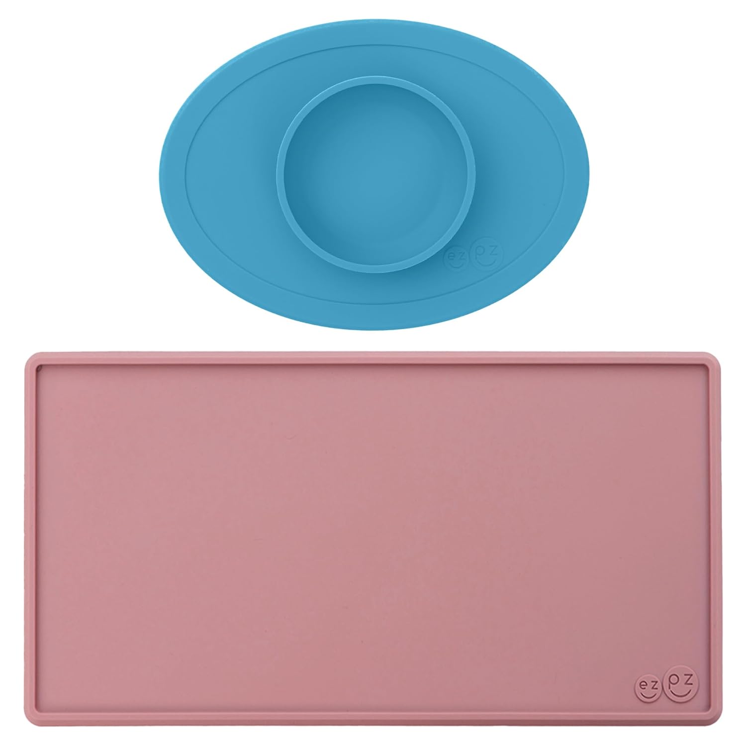 ezpz Tiny Placemat + Tiny Bowl - Baby Essentials mat and Bowl