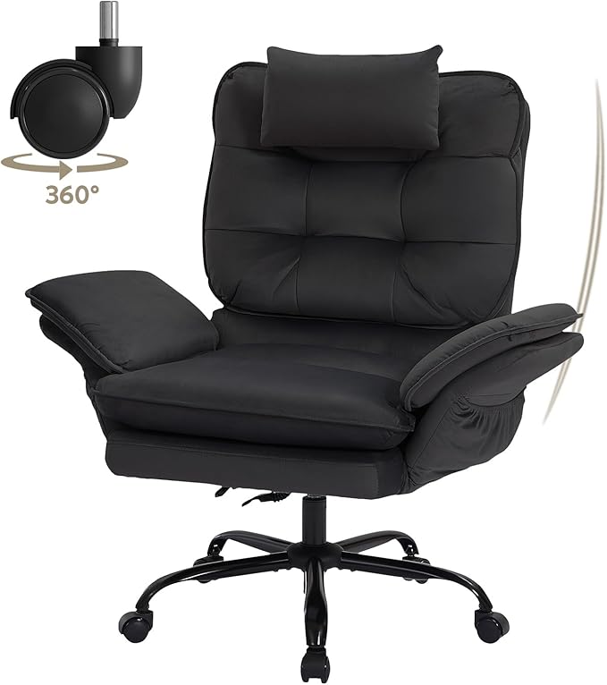 Silla De Oficina Giratoria Ergonomica Con Respaldo Reclinabl miniatura 7