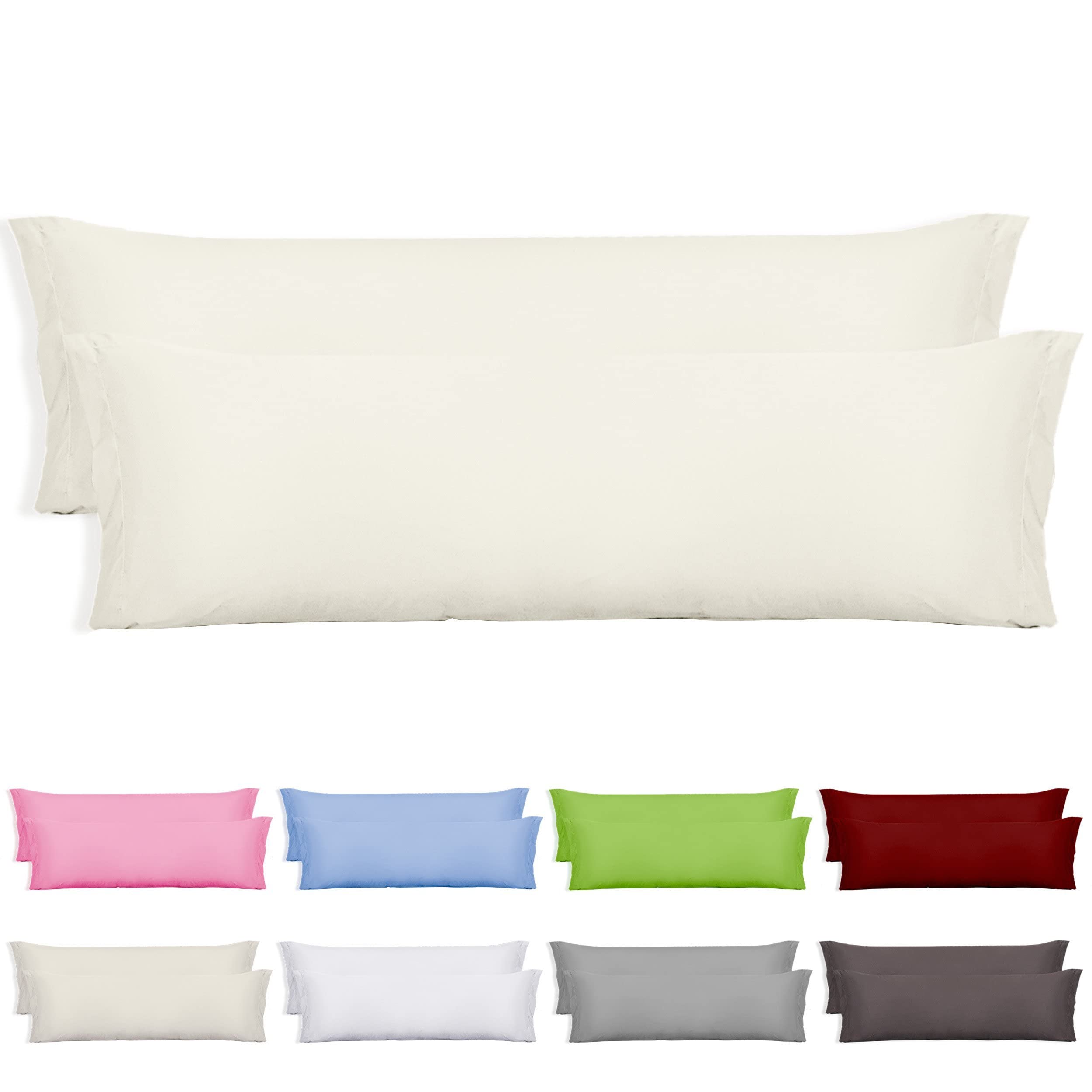 DALINA Kissenbezug 45x85 Cm - Weiche Mikrofaser-Polyester, Seitlich Geöffnet, Atmungsaktiv, Viele Farben