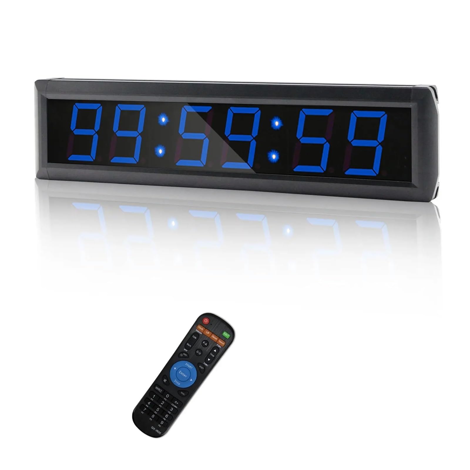 Multifunction Countdown Clock - 12/24 Hour Display, Countdown/Count Up Timer, Stopwatch With Remote Control For Home & Gy