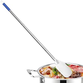 Mixing Paddle, 43" Stainless Steel Crayfish Mixing Paddle - Detachable Threaded Handle, Weld-Free Smooth Surface, Perfect for Seafood Boiling & Heavy-Duty Cooking (Great for Crayfish, Jam, Beer)