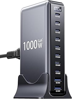 MX 1000W Charger Adapter, 10 Ports (8C + 2A) Multiple GaN 4 Max PD140W/100W QC20W for iPhone & Android, MacBook & Type C L... Price In India