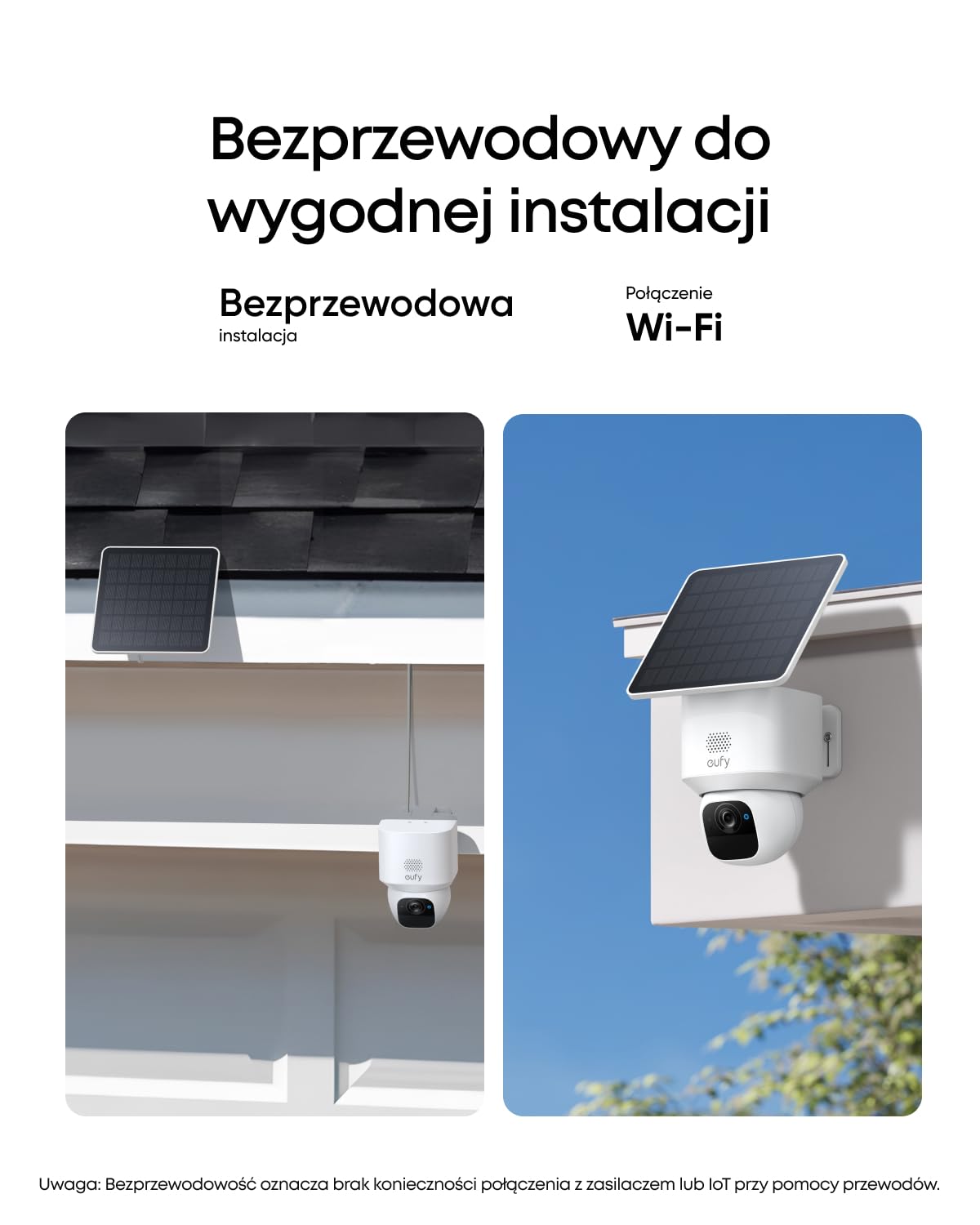 eufy eufyCam Solo E30, kamera do monitoringu zewnętrznego zasilana energią słoneczną, obrót 360°, śledzenie AI, jakość 2K, bezprzewodowa, kamera bezpieczeństwa eufy Outdoor
