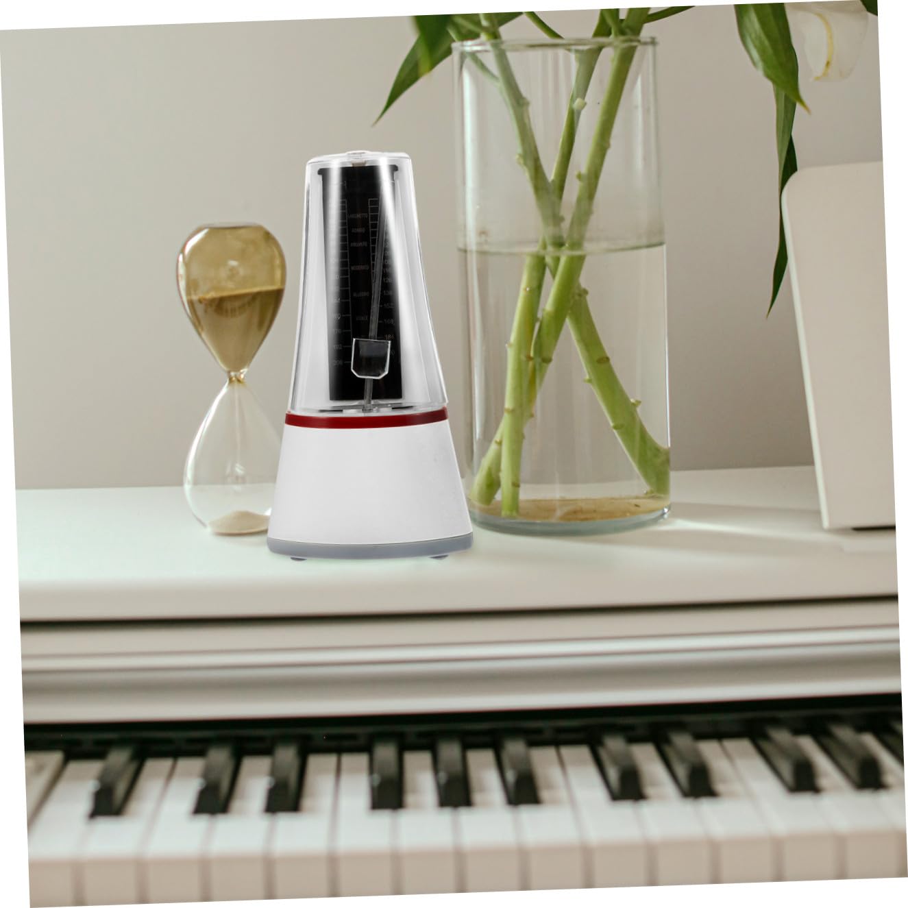 BESPORTBLE Métronome Mécanique Portable et Pratique pour Piano Erhu et Guitare avec Échelle Claire et Coupe-circuit