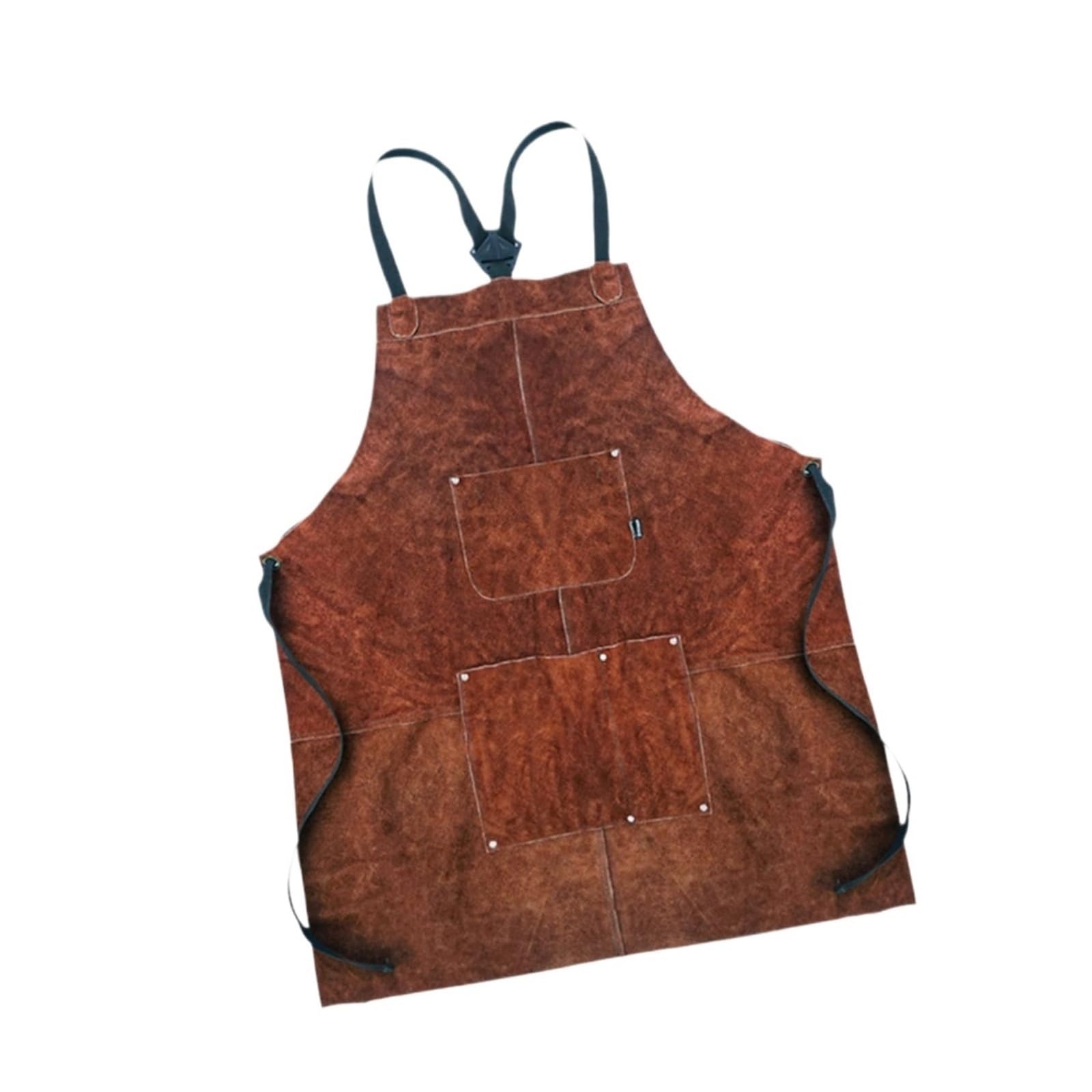 Delantal De Trabajo Delantal de Trabajo de Soldadura, Delantales de Herramientas, Delantal de Cuero sintético for el Cuidado Personal, la Cocina, los jardineros y los soldadores.