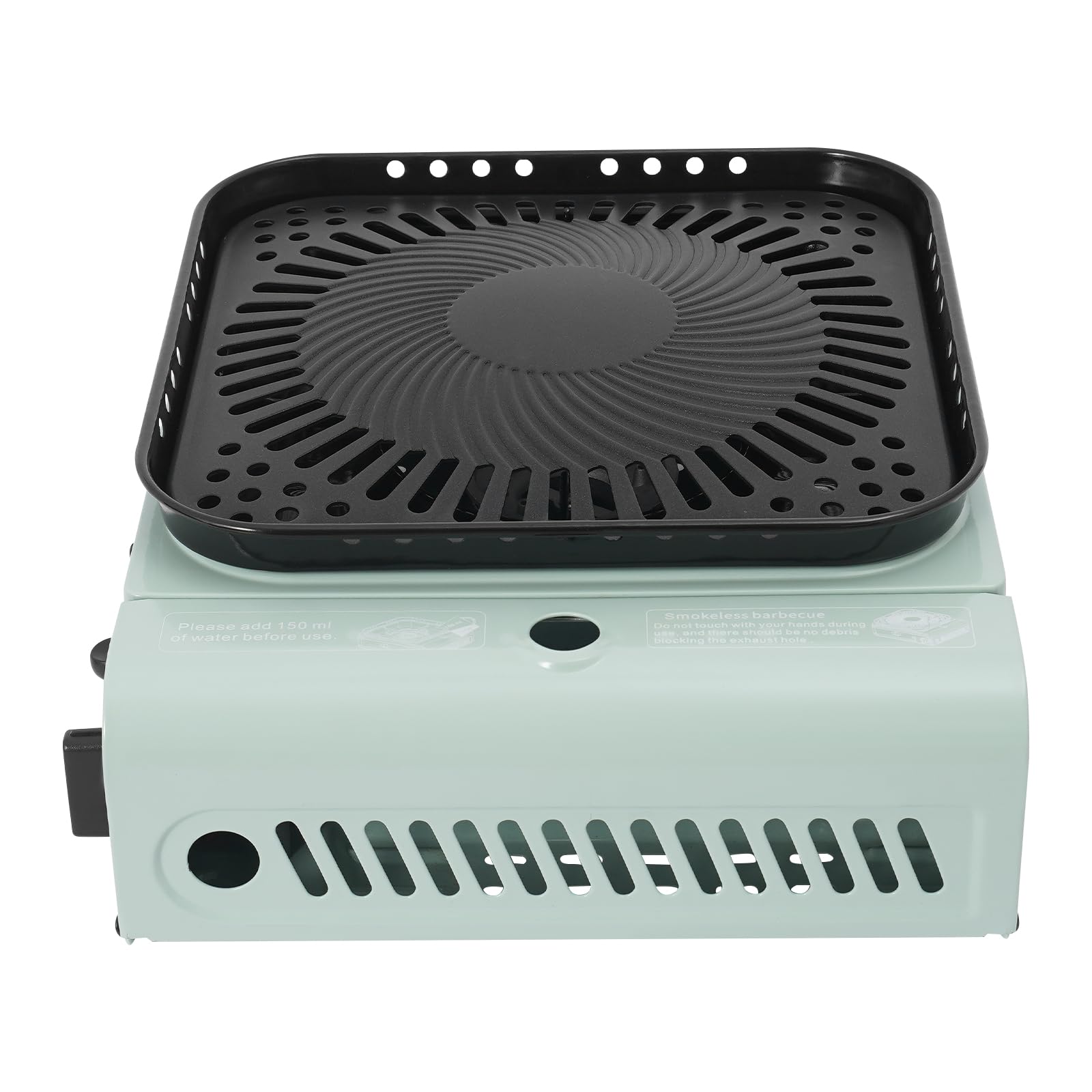 Fornello da campeggio a gas da 2300 W, con custodia per il trasporto, antivento, per pentola da 19 cm di diametro