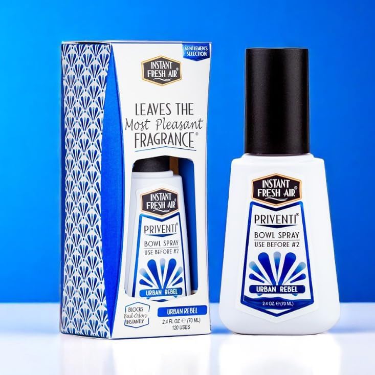 Miniatura 8 de Signature PRIVENTI - Aerosol para inodoro para hombre, aroma urbano rebelde, espray de baño con tecnología Noxban para eliminar olores, tamaño de